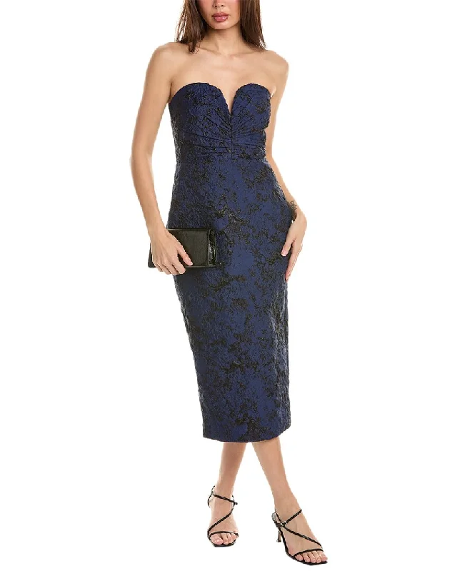 Premium Fashion Spring Fling Sale ML Monique Lhuillier Cora Jacquard Midi Dress