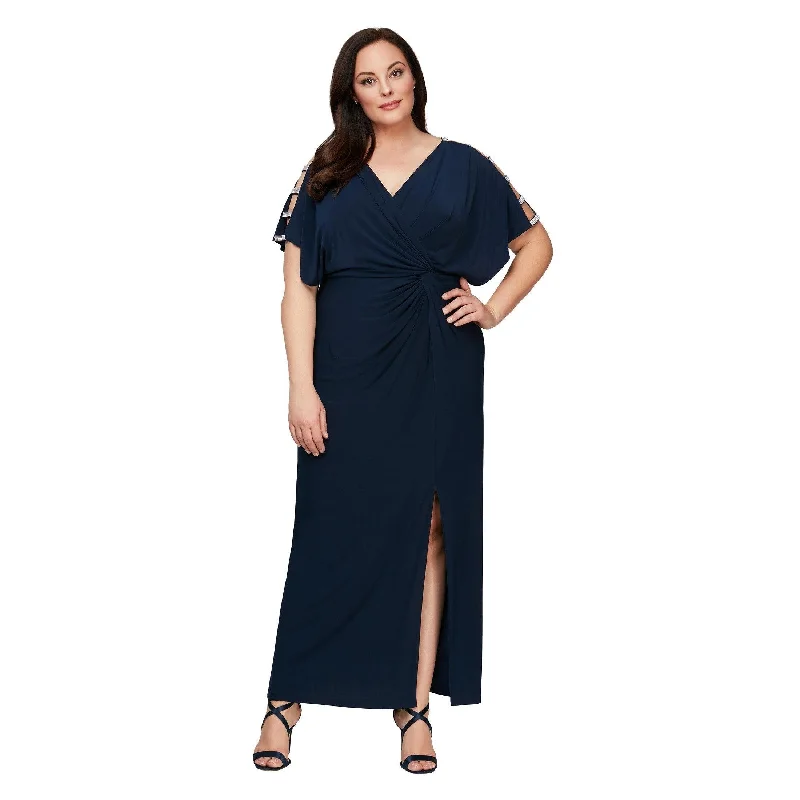 Essentials On Sale Winter Warm - Up Sale Alex Evenings AE84351544 Long Formal Plus Size Dress Sale