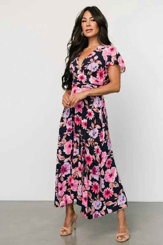 Best Online Clothing Boutiques Destin Maxi Dress | Navy + Pink